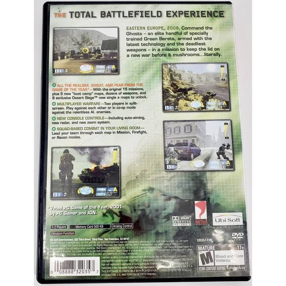PS2 Tom Clancy's Ghost Recon Squad Based Battlefield Combat - Picture 2 of 4